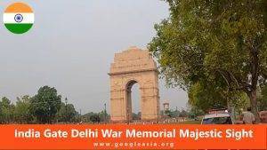 India Gate Delhi War Memorial Majestic Sight